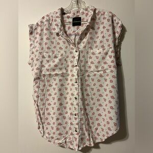 Jachs Girlfriend New York Button Up Short Sleeve Shirt